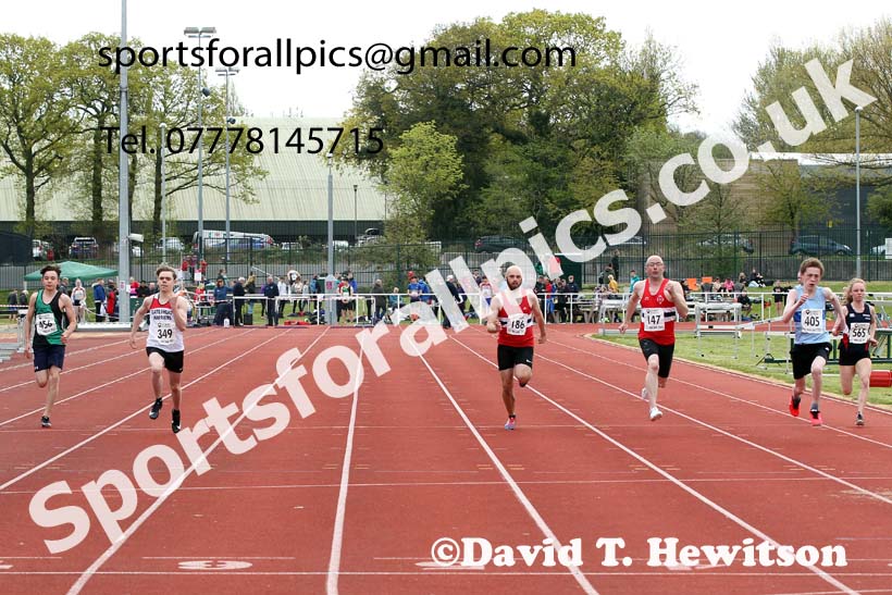 100 metres, 2021 NECAA Middlesbrough Open Meting, Sunday, May 9th. Photo: David T. Hewitson/Sports for All Pics